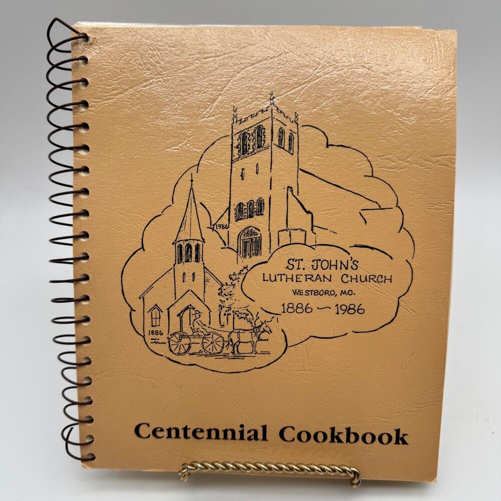 1986 St. John's Lutheran Church Cookbook Westboro MO Midwest Recipes